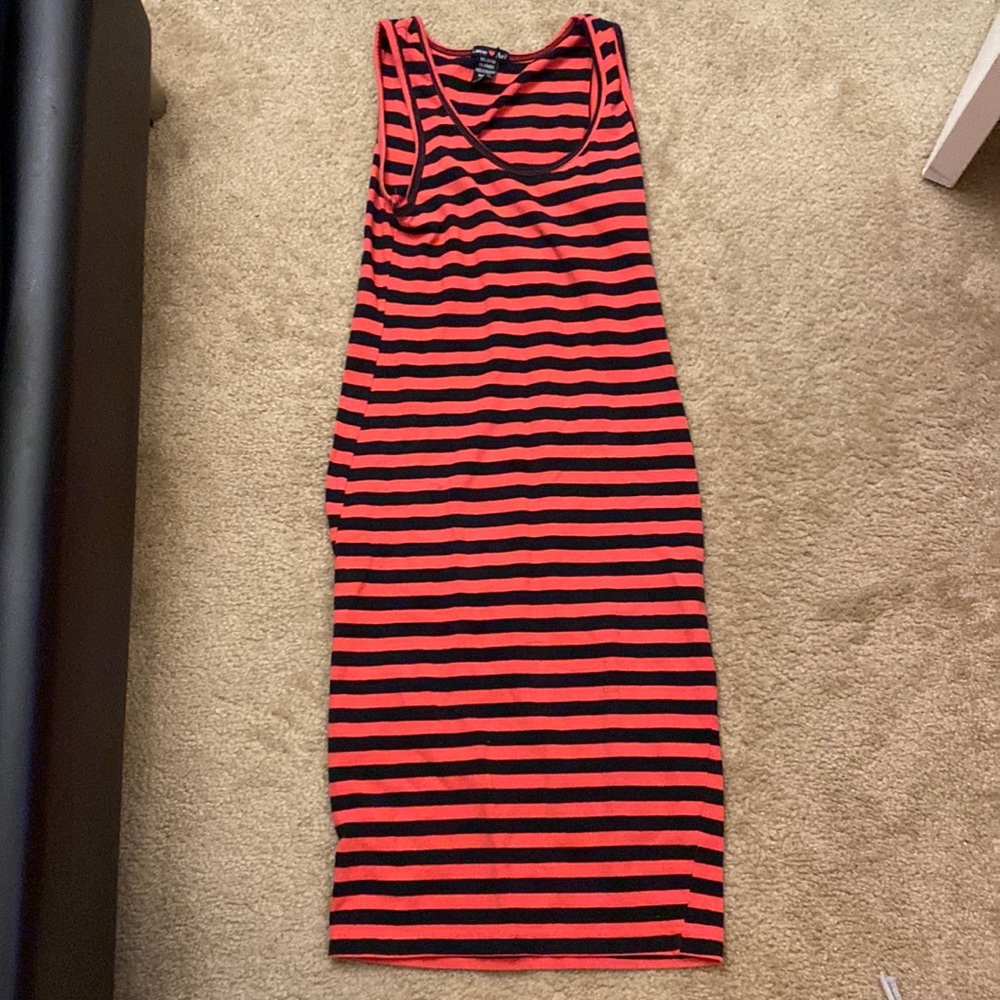 Striped Pink/Black Dress